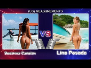 susanna canzian vs lina posada (italy - colombia) big tits big ass natural tits milf