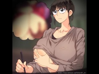 oc (original character) - gif; animation; big tits; big boobs; 3d sex porno hentai; (by @hataraki ari) [oc | original character]